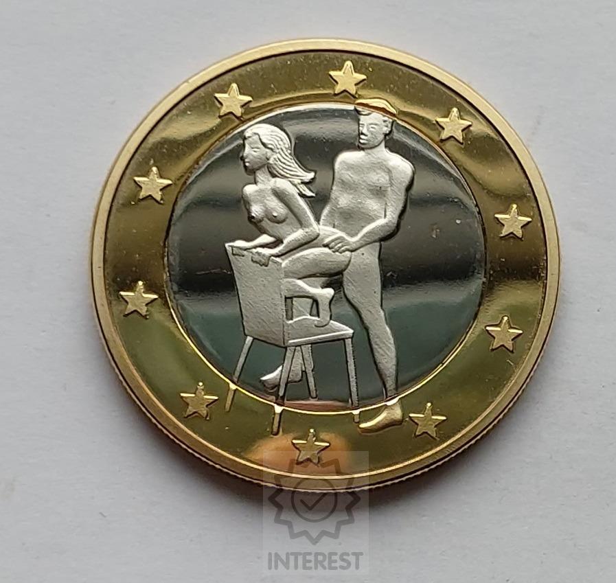6 Sex Euros Kamasutra. Pozlacená.