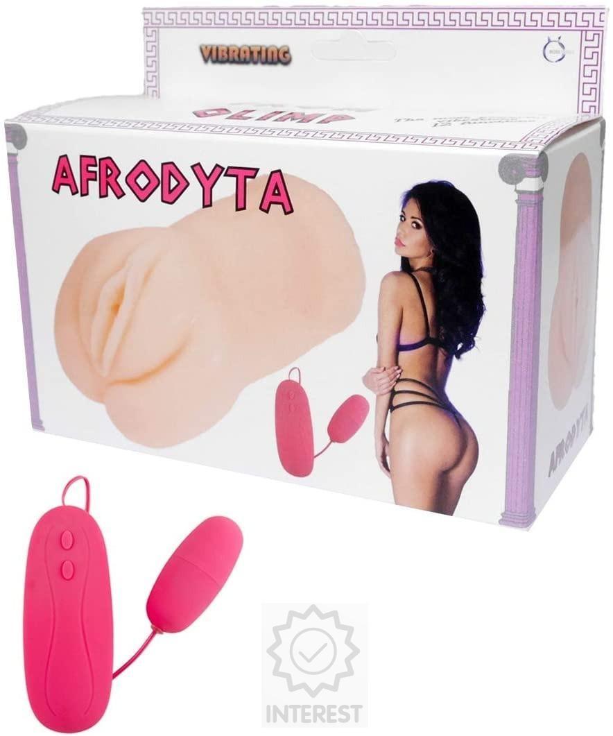 Masturbátor s vibračním vajíčkem (12 funkcí) - Afrodyta - (K1709)