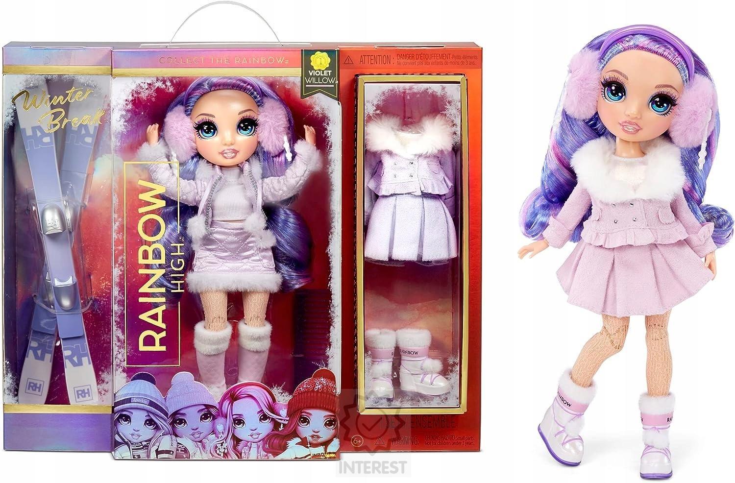 Rainbow High Zimní fashion panenka Violet Willow.