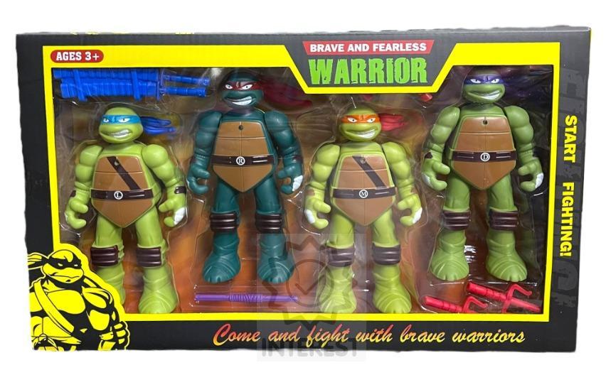 Figurky - Želvy Ninja svítící 4ks - 14 cm.