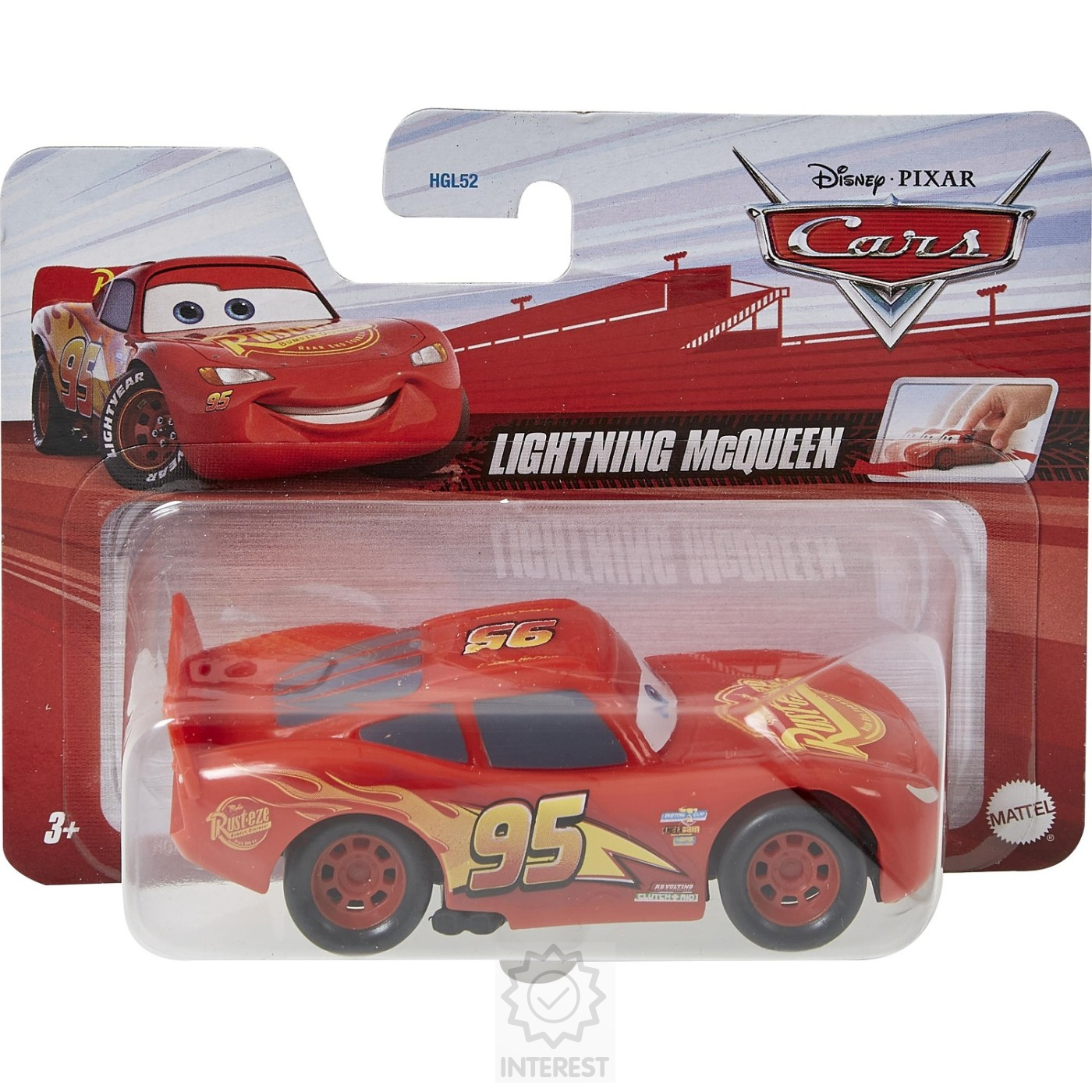 Mattel Cars Natahovací autíčko 1:43 Blesk McQueen.