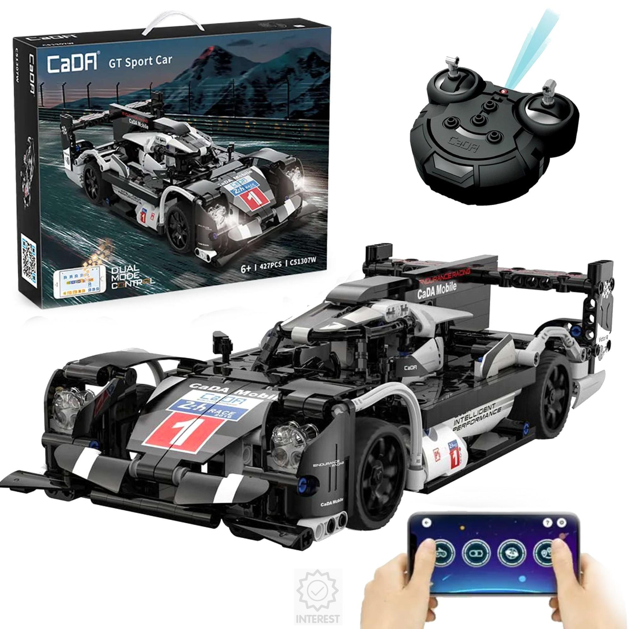Stavebnice CADA Dálkově ovládané velké sportovní auto 31 cm GT Sport.