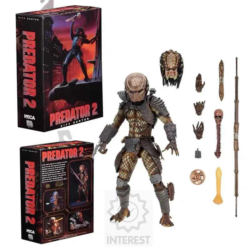 Figurka NECA - Predator 2 ULTIMÁTE CITY HUNTER 20 cm + příslušenství.