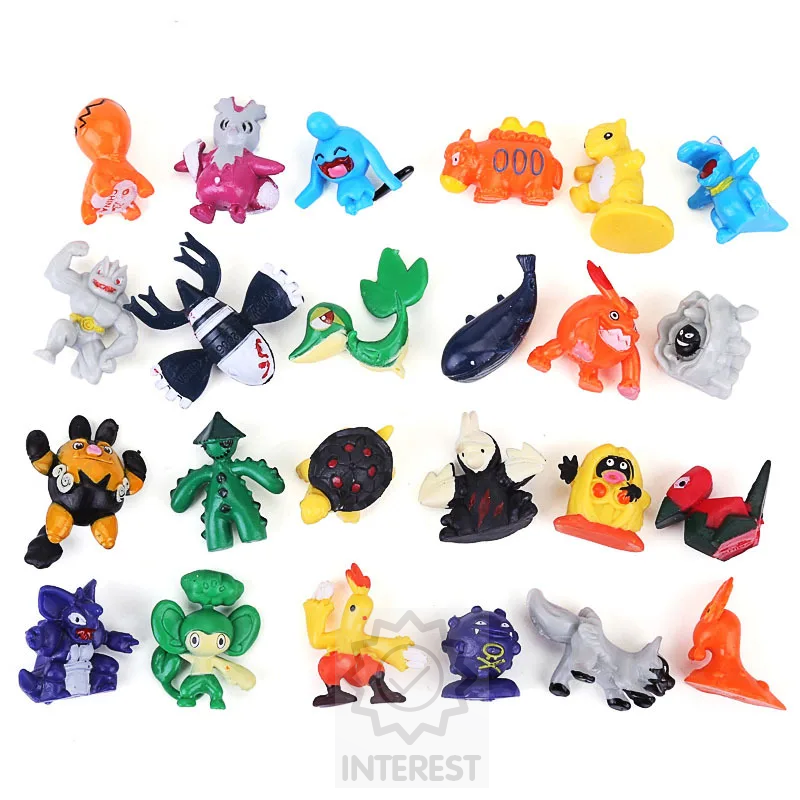 Pikachu postavičky Pokémon sada figurek 144 kusů 2-3 cm.