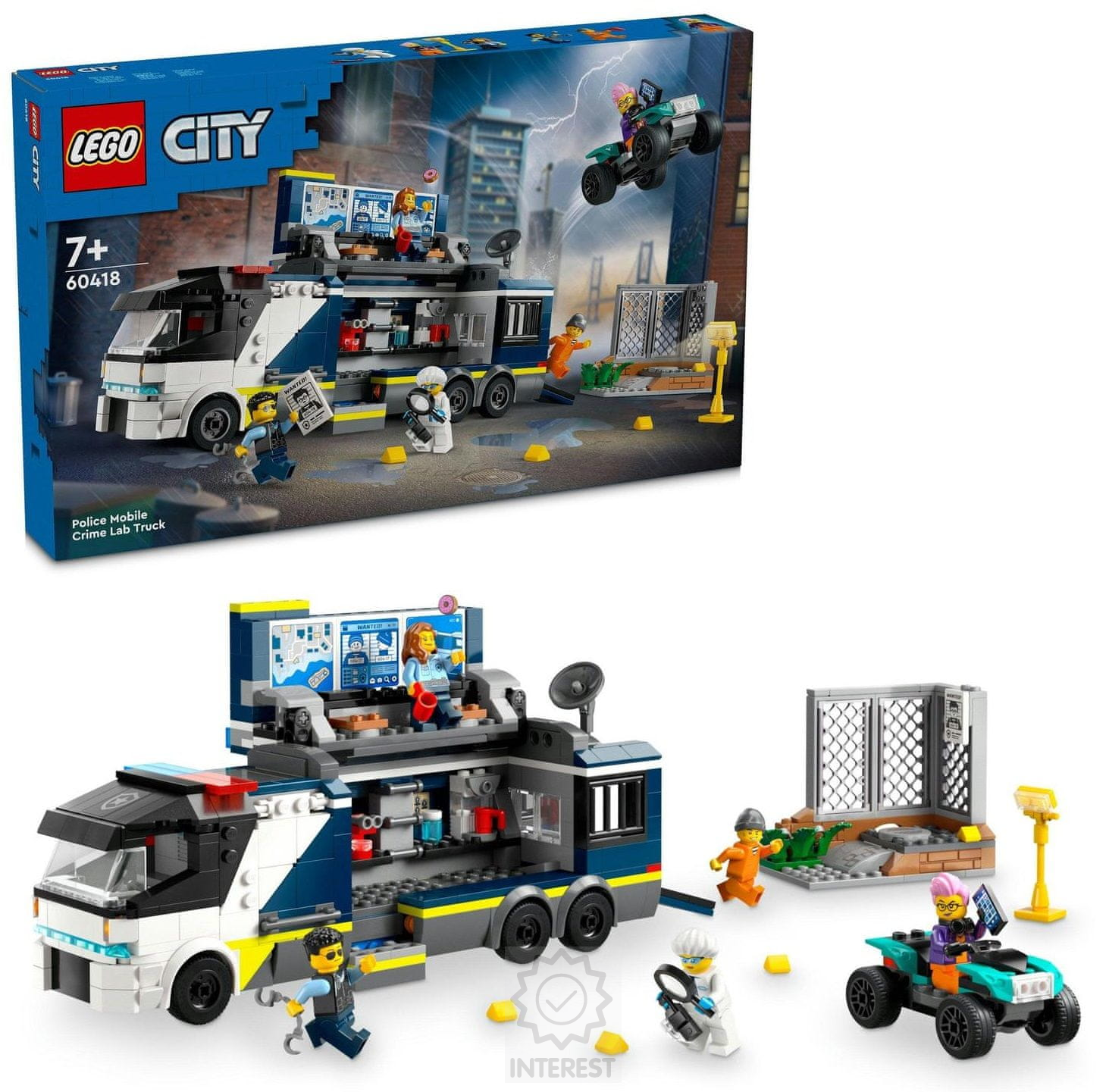 LEGO City 60418 Mobilní kriminalistická laboratoř policistů.