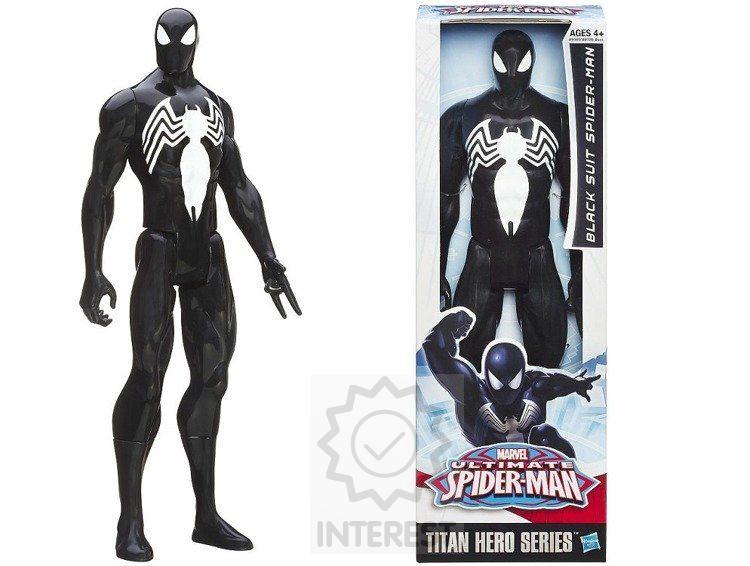 Spiderman Black Suit Titan Hero Figurka 30 cm Hasbro