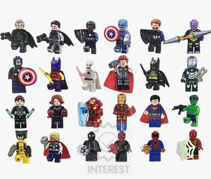 Sada figurek Avengers (stavebnice) SUPERHRDINOVÉ 24 kusů.