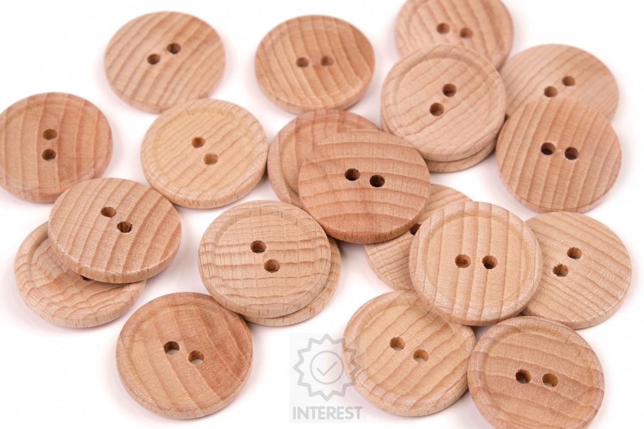 Knoflík dřevěný vel.40/4,50 - 36 ks