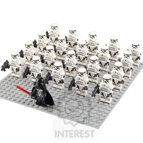 Sada 25 kusů figurek - Star Wars armáda First Order + Vader.
