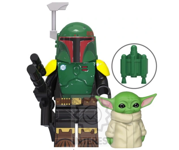 Sada 21 kusů figurek - Star Wars BOBA BBBa Fett + YODA GRODE GRU.