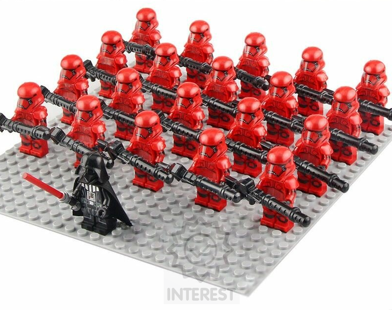 Sada 21 kusů figurek - Star Wars Sith Trooper + Vader.