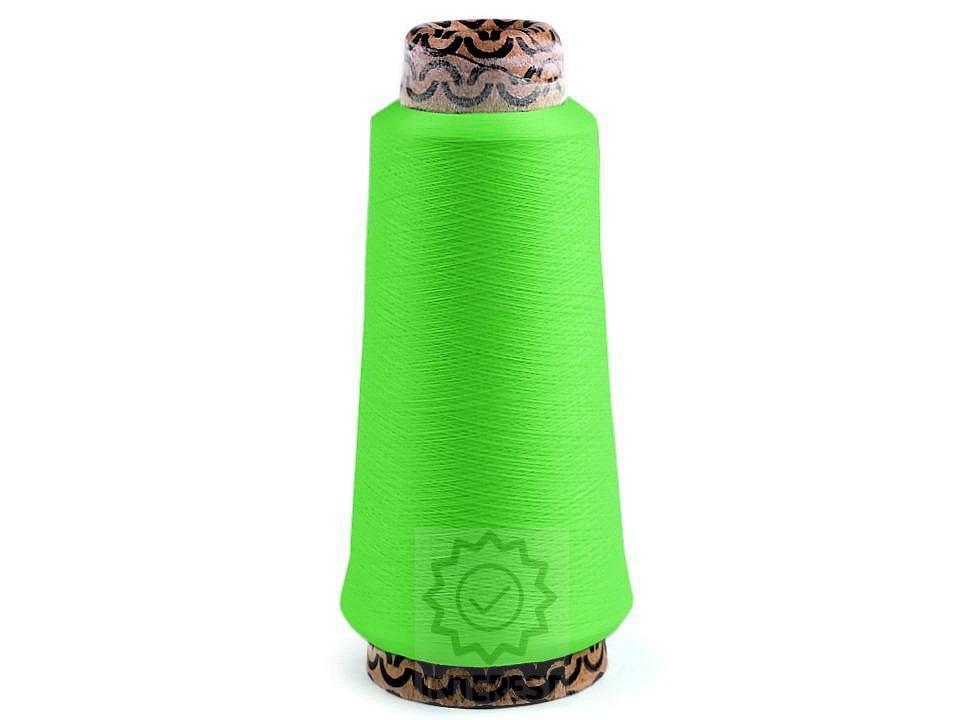 Nit elastická pro overlocky 5000 m - Zelená neon