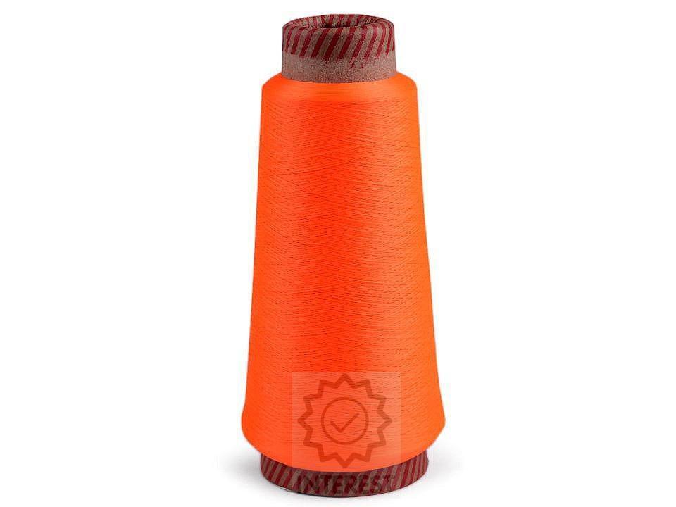 Nit elastická pro overlocky 5000 m - Oranžová reflexní.