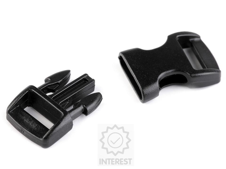 Spona trojzubec šíře 10 mm prohnutá - 25 páru.