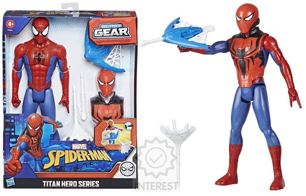 Spiderman 30 cm Figurka s přislušenstvím Blast Gear od Hasbro.