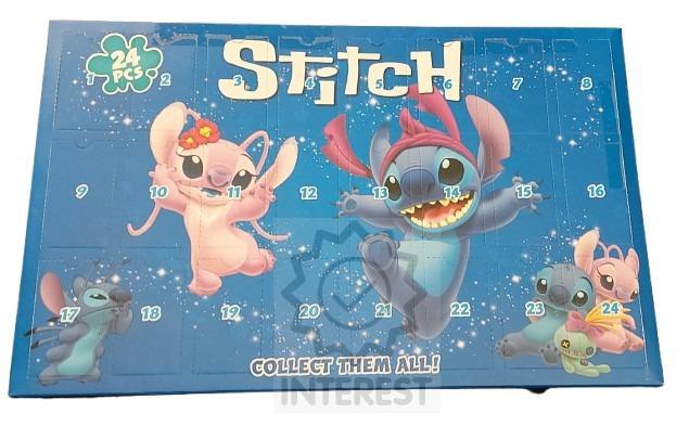 Adventní kalendář - Stitch - 24 okének samé figurky