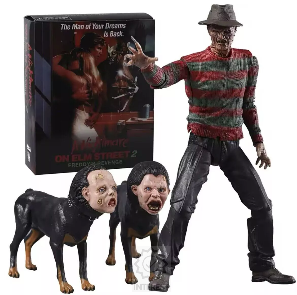 Figurka NECA - Noční můra 2. část Freddyho 18,5 cm + doplňky.
