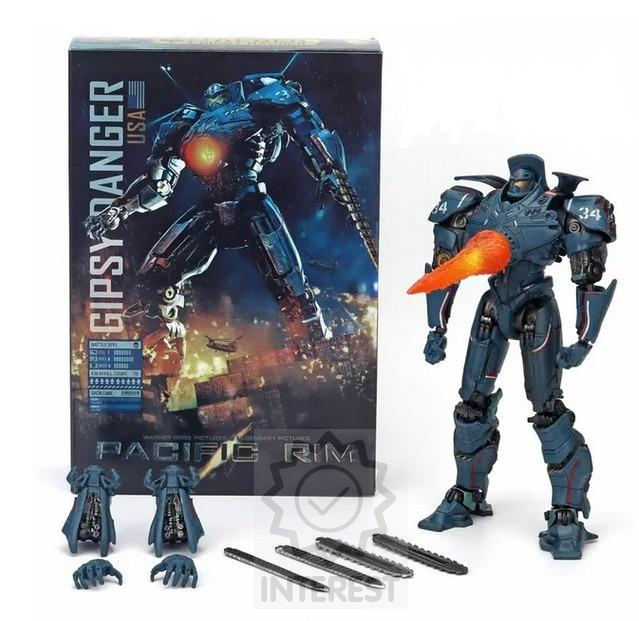 NECA - Akční figurka Pacific Rim - Gipsy Danger 20 cm + příslušenství.