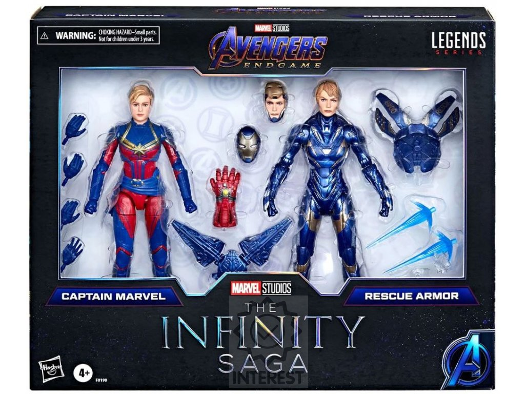 Avengers Endgame - figurky 2021 Captain Marvel a Rescue Armor 15 cm.