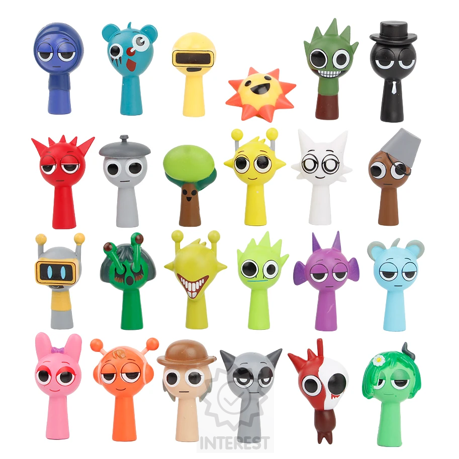 Sprunki s Incredibox Figurky - Mega Sada 24 ks Figurek.