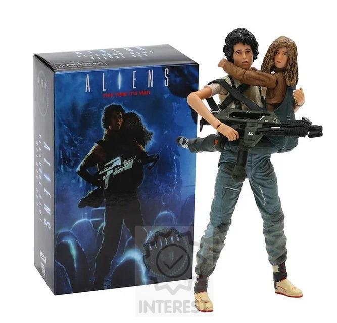 Figurka NECA - Aliens - Rescuing Newt "Deluxe Set 18 cm + příslušenství.