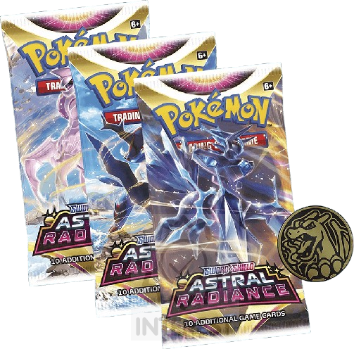Pokemon TCG: Sword & Shield - Astral Radiance 3-Pack Blister.