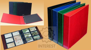 Velký album-desky KOBRA na pohlednice, bankovky a jiné, červená- (K144060)