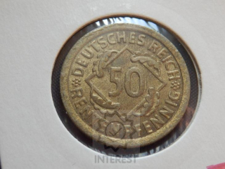 50 Rentenpfennig 1923 G RR