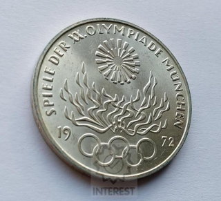 10 Marka 1972 G. Olympiáda Ag