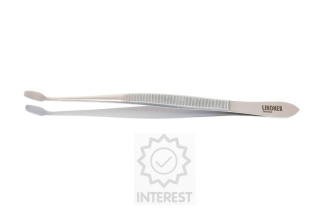 Kvalitní pinzeta lopatka (zahnutá) LINDNER 15cm - (K92059)