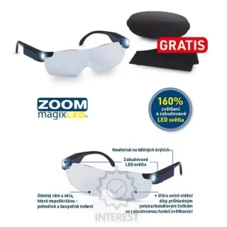 Zvětšovací brýle - Zoom Magix LED - (K42049)