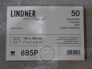 Ochranná fólie LINDNER na bankovky a jiné - 190 x 130 mm