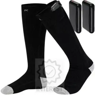 Elektrické vyhřívané ponožky - univerzální velikost, černé..