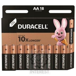 Baterie AA/LR6 DURACELL Basic, blistr - 18 kusů