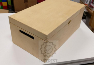 Velký dřevěný box na různé předměty - 47 x 26 x 19 cm