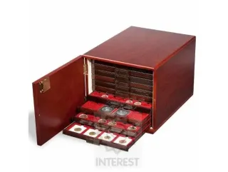 Luxusní skříňka na 10 boxů na mince a jiné - Leuchtturm (K92018)